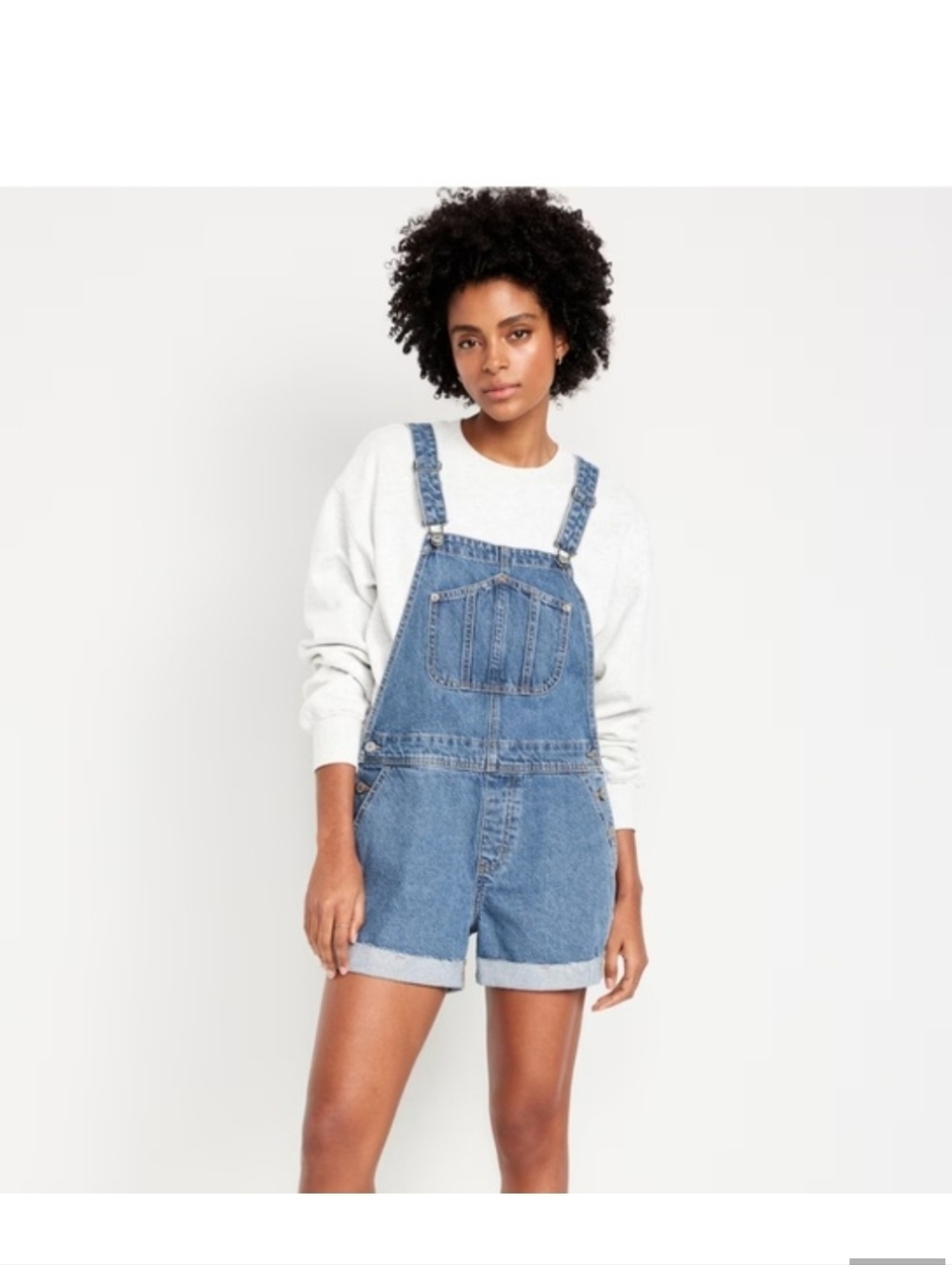NWT Old Navy Denim Shortalls Size Small